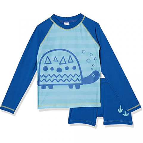 Conjunto Praia Sunga + Camiseta Tartaruga Tio Top Proteção Solar Uv 50+