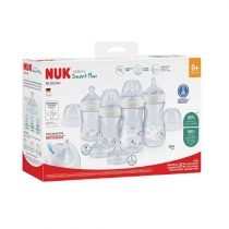 Kit 4 Mamadeiras Nuk Starter Essence TC Smart Flow Neutra