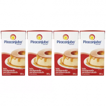 Kit 4 Unidades Leite Condensado Semidesnatado 395g Piracanjuba