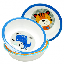 Kit com 3 Bowl Tigre/Dino/Submarino Clingo