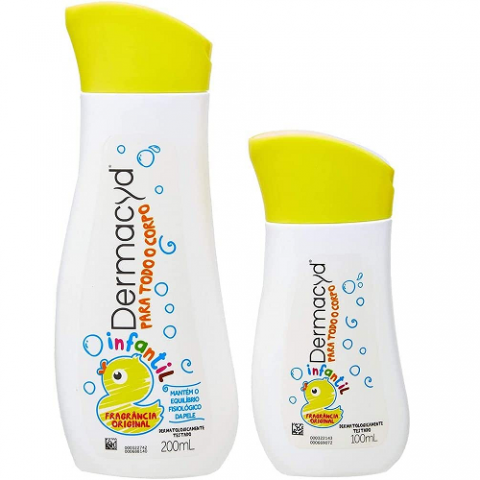 Kit Dermacyd Infantil Sabonete Liquido para todo corpo 200ml + 100ml