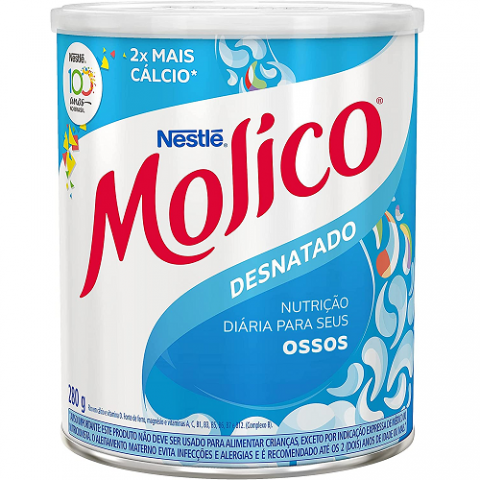 Leite em Pó Desnatado Molico 280g