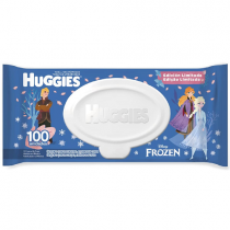 Lenço Umedecido Huggies Frozen Edição Limitada 100 Unidades