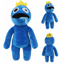 Pelúcia Rei Babão Azul Rainbow Friends 30cm Roblox