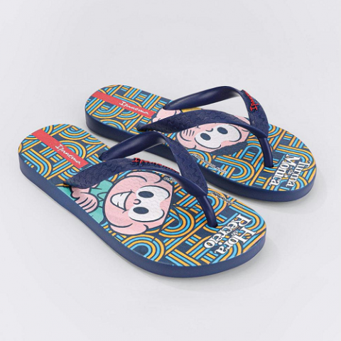 Chinelo Ipanema Turma da Mônica Azul