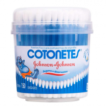 Cotonetes Johnson Hastes Flexíveis Pote 150 unidades