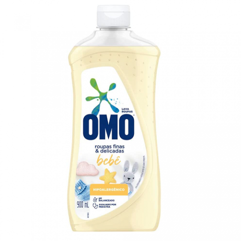 Sabão Líquido Omo Roupas Finas e Delicadas Bebê 900ml