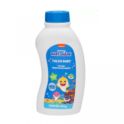 Talco Bebê Cremer Baby Shark 200g