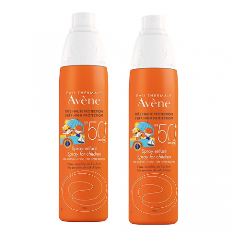 2 Unidades Protetor Solar Infantil Avène FPS 50 Spray com 200ml
