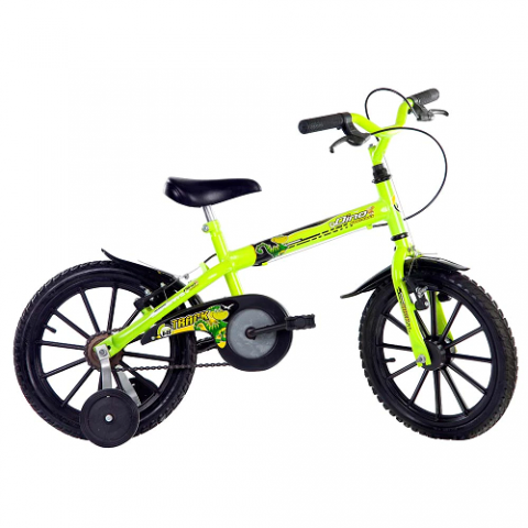 Bicicleta Aro 16 Dino Neon Freio V-Brake Track & Bikes