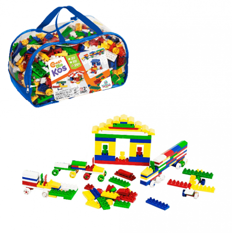 Blocos De Montar Educativo 1000 Peças Brincar & Aprender