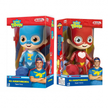 Bonecos Luccas Neto e Gi Neto Aventureiros