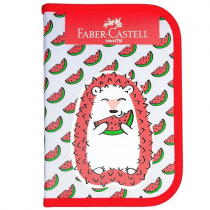 Estojo de Nylon com Kit Escolar Porco Espinho Faber-Castell