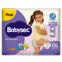 Babysec Fralda Galinha Pintadinha Premium XXG 24 Unidades
