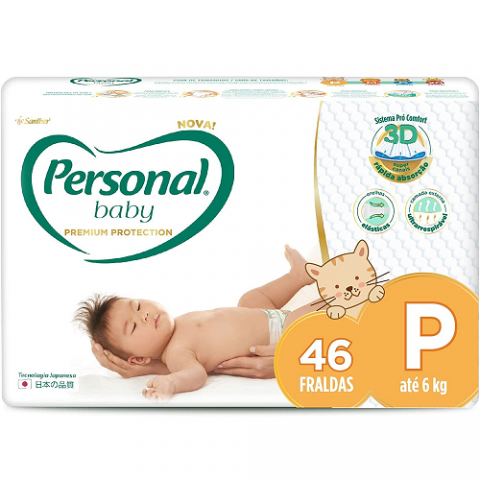 Fralda Personal Baby Premium Protection 46 Unidades