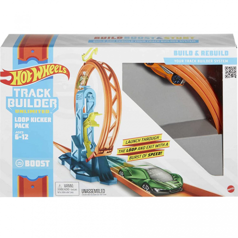 Pista Hot Wheels Track Builder – Componentes Sortido