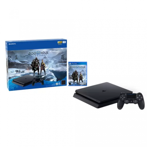 PlayStation 4 1TB + Controle Preto Sony + Jogo God of War Ragnarok