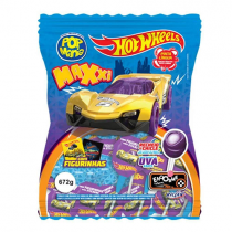 Pirulito Pop Mania Maxxi Hot Wheels Uva 672g