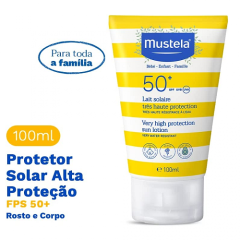 Protetor Solar Infantil Mustela Solares FPS 50+ 100ml