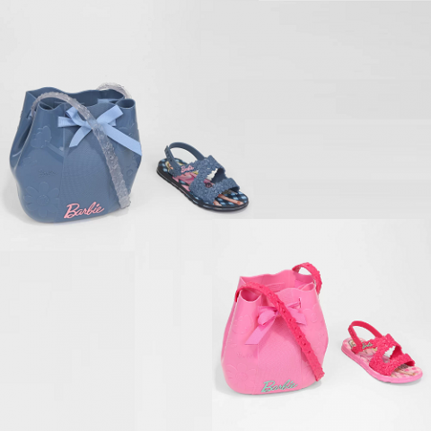 Sandália Grendene Kids Barbie Flowers