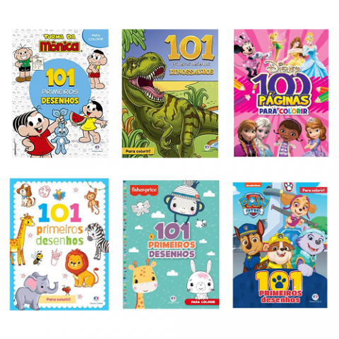 Seleção Livros de Colorir 101 desenhos