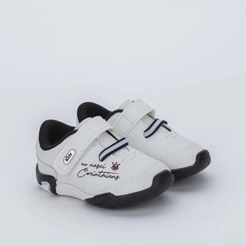 Tênis Bebê Meu Primeiro Corinthians Kidy