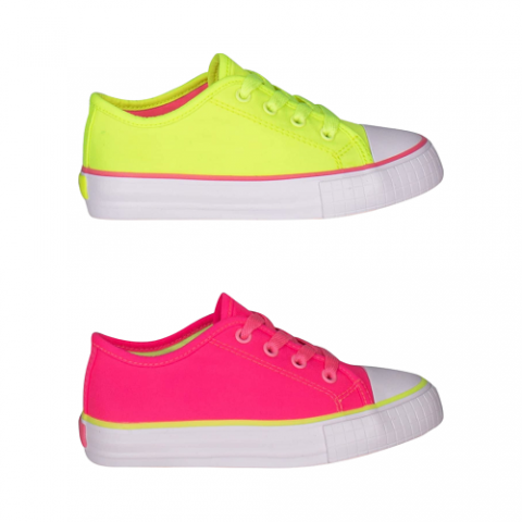 Tênis Diversão Colored Low Pink ou Neon