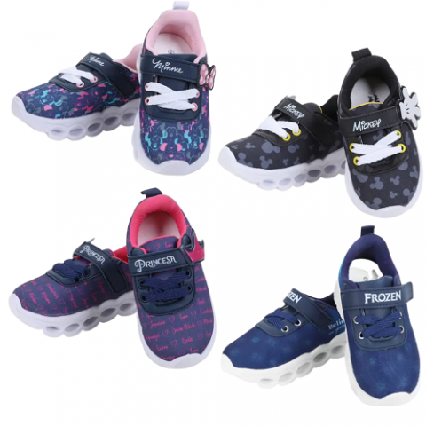 Tênis Infantil Disney Led Feminino ou Masculino