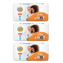 3 Pacotes Fralda Pom Pom Derma Protek XG 60 Unidades