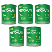 5 Latas Nestonutri Nestlé 1 a 3 anos 800g