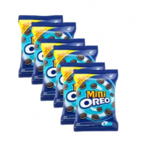 6 Pacotes Mini Biscoito Oreo com Recheio de Baunilha 35g cada