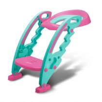 Assento Redutor com Escada Multikids Baby Step Rosa