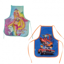 Avental Escolar Barbie ou Hot Wheels Luxcel