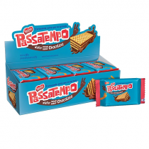 Pack 28 unidades Biscoito Passatempo Wafer Chocolate 20g