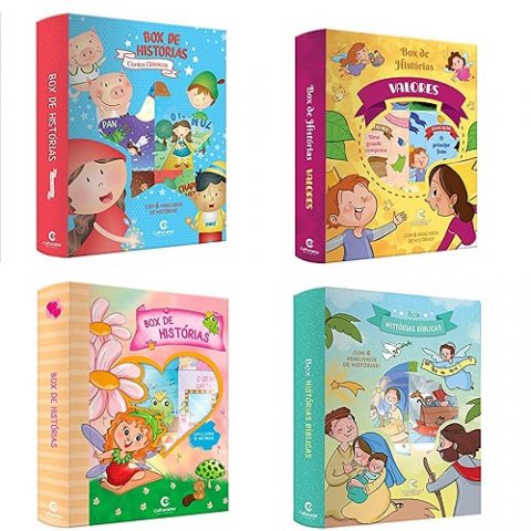 Box de Histórias com 6 Livrinhos Cartonados com até 35% OFF