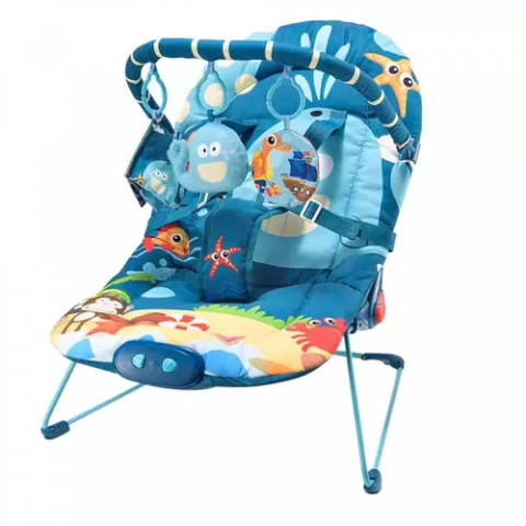 Cadeirinha de Descanso Vibratória MultiKids Baby Reclinável Baleia