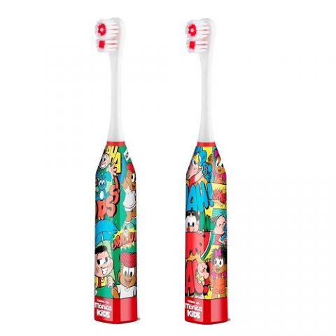 Escova Dental Elétrica Infantil Multilaser Cebolinha ou Mônica