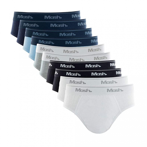 Kit 10 Cuecas Infantil Mash Slip Algodão