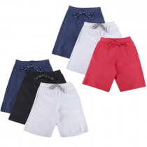 Kit 3 Bermudas Infantil Candy Kids Moletinho Masculino