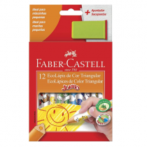 Lápis de Cor Faber-Castell Jumbo com Apontador 12 Cores