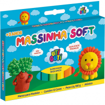 Massa de Modelar Soft Estojo 12 Cores