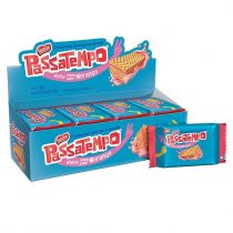 Pack 28 Unidades Biscoito Passatempo Wafer Morango 20g