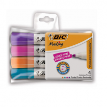 Pincel Marcador de Quadro Branco Bic 4 Cores