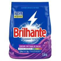 Sabão Brilhante Cuidado Total Roupas Brancas e Coloridas 1,6kg