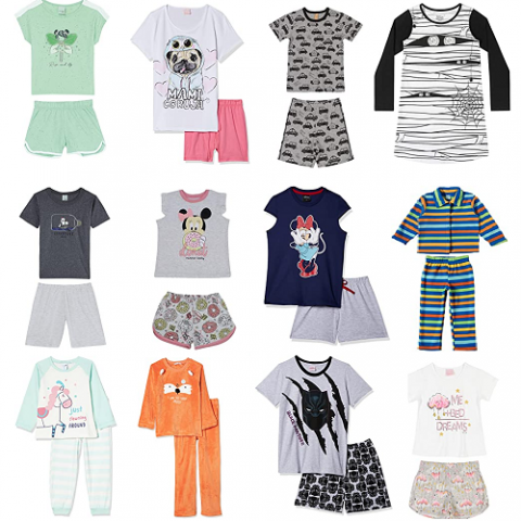 Seleção de Pijamas e Camisolas Infantis com até 60% OFF