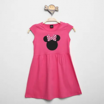 Vestido Infantil Disney Minnie Pink