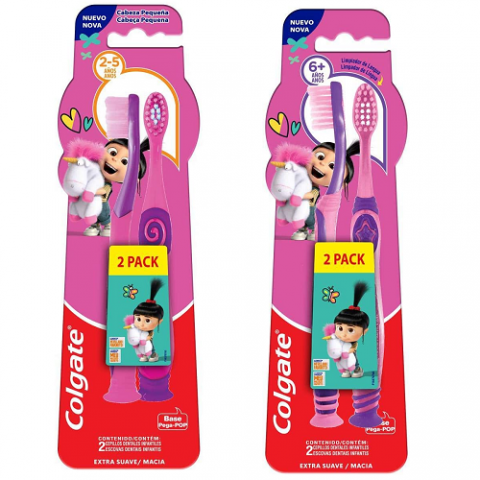 Escova de Dente Infantil Colgate Smiles Agnes e Fluffy