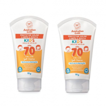 2 Protetores Solar Autralian Gold FPS 70 Corporal Kids 120g