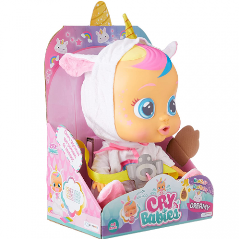 Boneca Cry Babies Dreamy Unicórnio