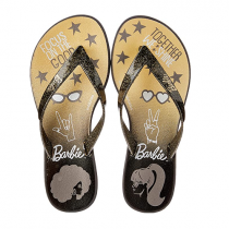 Chinelo Grendene Kids Barbie Faces